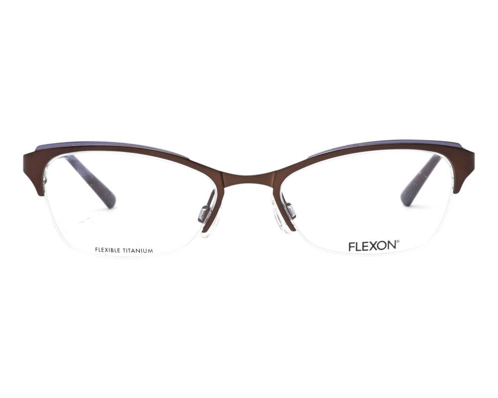 Flexon Flexon W3001 210 51-18 Brown Silver vue de face