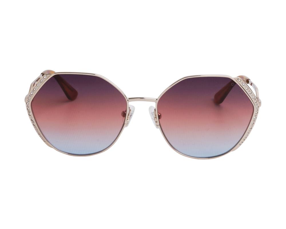 Guess Guess GU7842S 33F 58-17 gold honig vue de profil Guess Guess GU7842S 33F 58-17 gold honig vue de profil