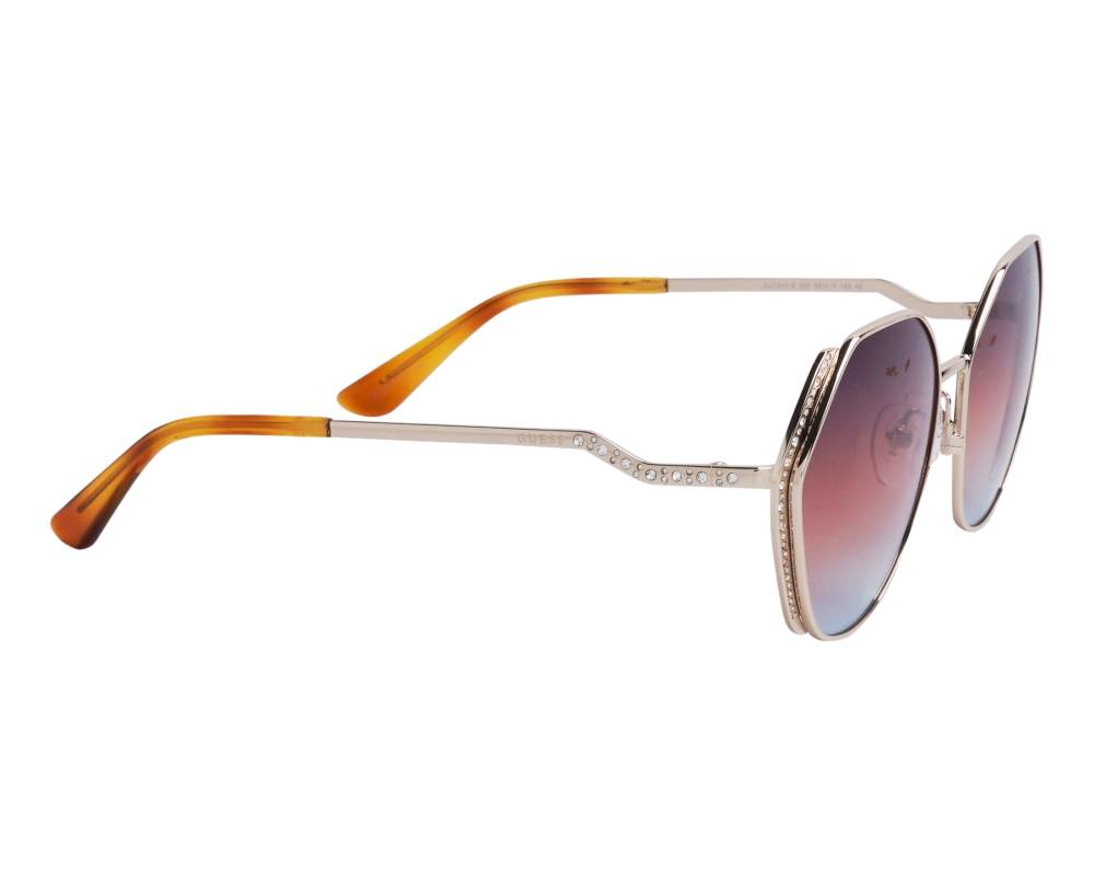 Guess Guess GU7842S 33F 58-17 gold honig vue de côté Guess Guess GU7842S 33F 58-17 gold honig vue de côté
