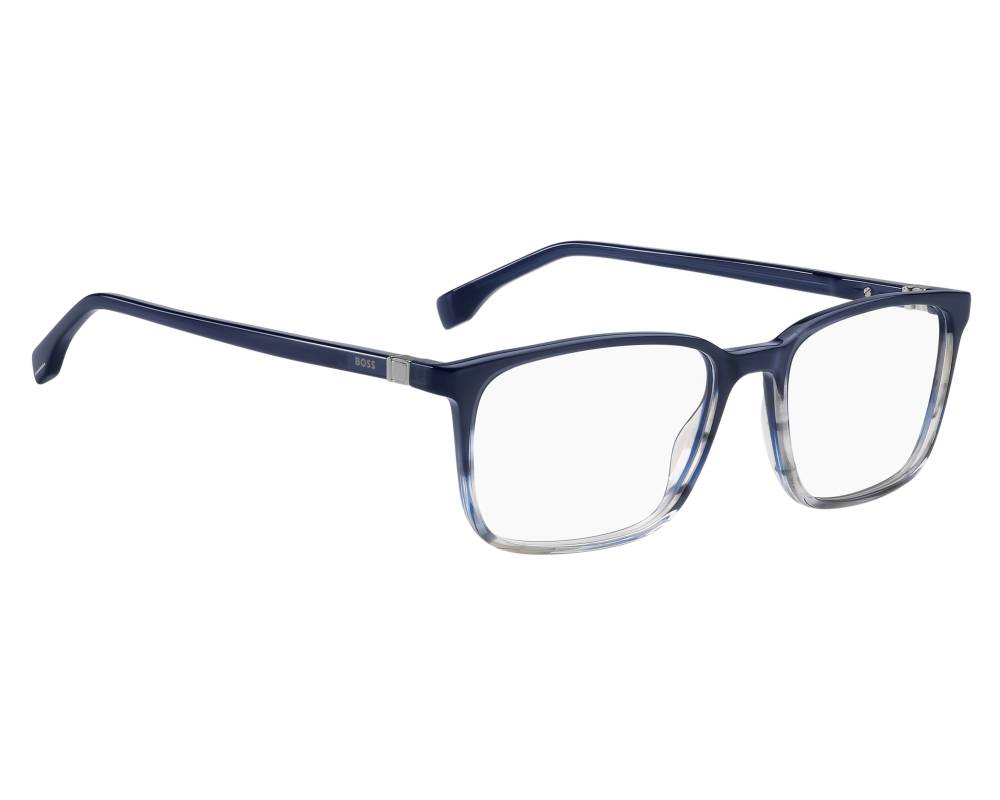 Hugo Boss Hugo Boss BOSS-1436 HVE 55-16 Bleu vue de face Hugo Boss Hugo Boss BOSS-1436 HVE 55-16 Bleu vue de face