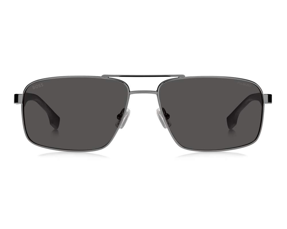 Hugo Boss Hugo Boss BOSS-1580-S V81M9 59-16 Gunmetal Noir vue de côté