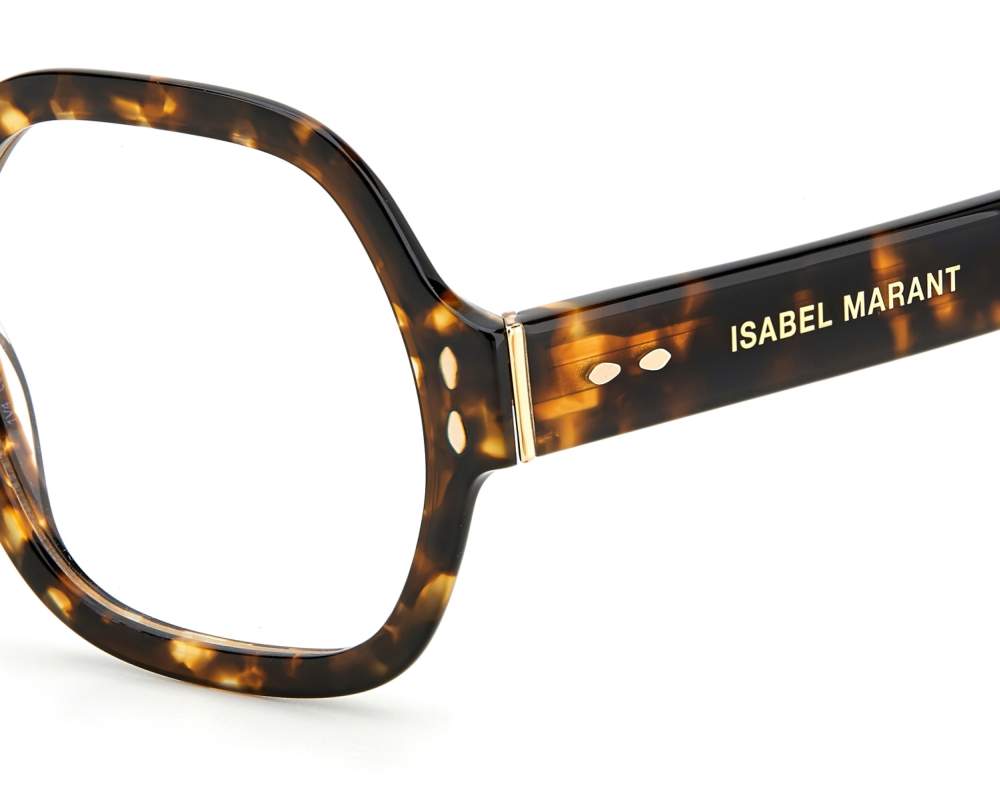 ISABEL MARANT スクエアフレムメカネ IM0114 086 Isabel Marant IM 0114 086 Optical Frame Havana - eye-oo.com