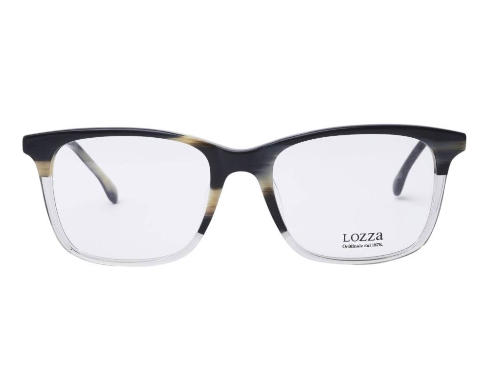 Lunettes De Vue Lozza VL4352M – Vert Transparent, Homme, Neuf étiqueté