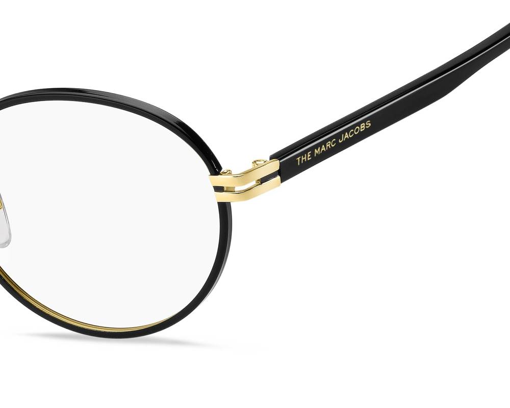 Marc Jacobs Marc Jacobs MARC-516 807 52-19 Noir Or vue de côté