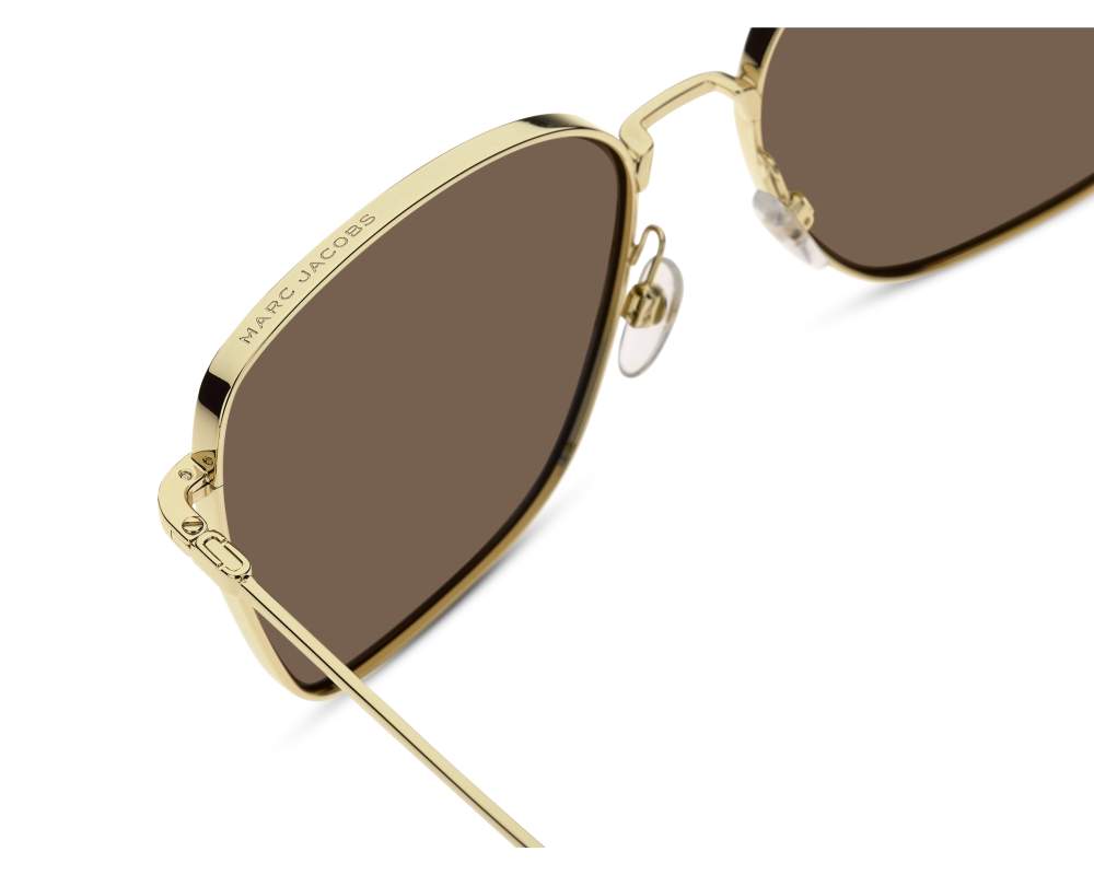 Marc Jacobs Marc Jacobs MARC-829-S 01Q/70 58-17 Or Marron vue de profil