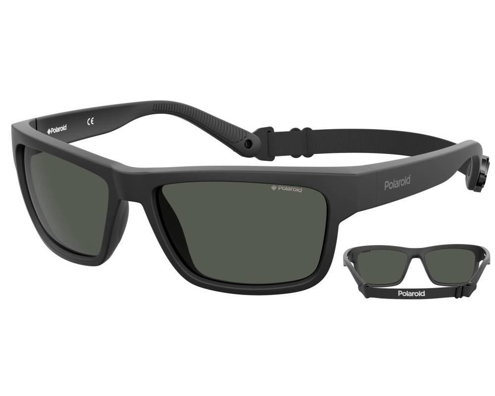 Polaroid Polaroid PLD-7031-S 807PS 59-17 Noir vue de profil Polaroid Polaroid PLD-7031-S 807PS 59-17 Noir vue de profil