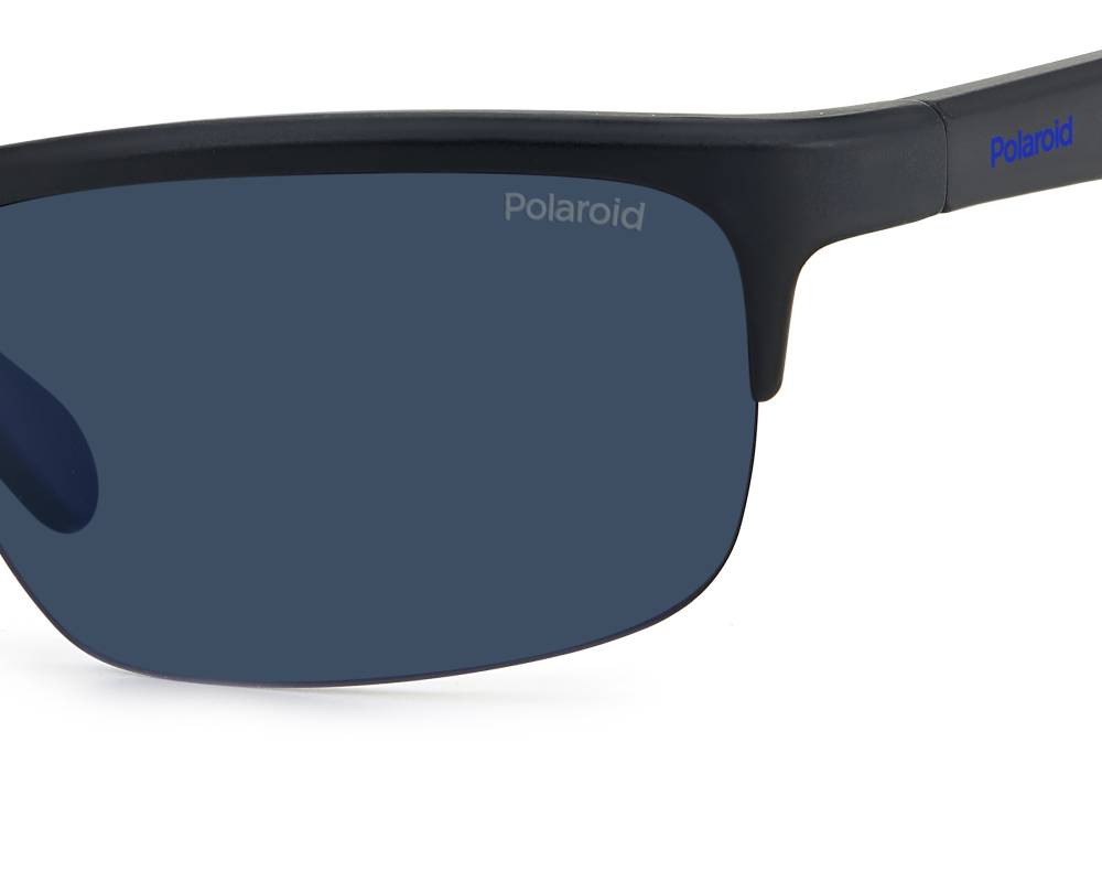 Lunettes De Soleil Polaroid PLD 2121/S - Noir Mat Verres Bleu UV400 - Homme