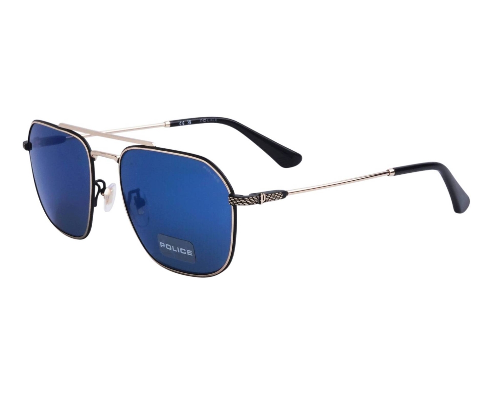 Police Police SPLF-64 300B 57-18 Or Noir vue de profil