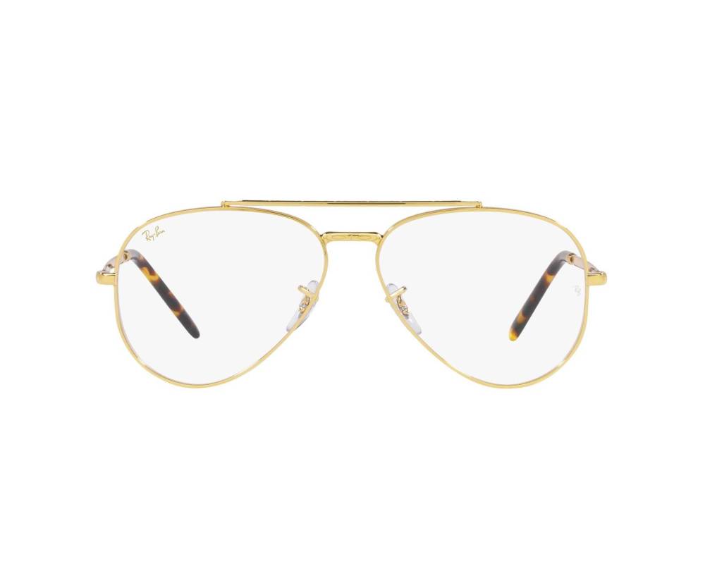 Ray-Ban Ray-Ban RX3625V 3086 55-14 Or  vue 360 degrés 2