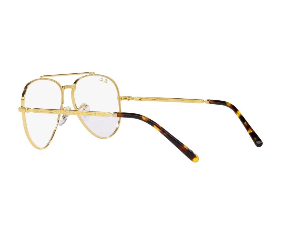 Ray-Ban Ray-Ban RX3625V 3086 55-14 Or  vue 360 degrés 6