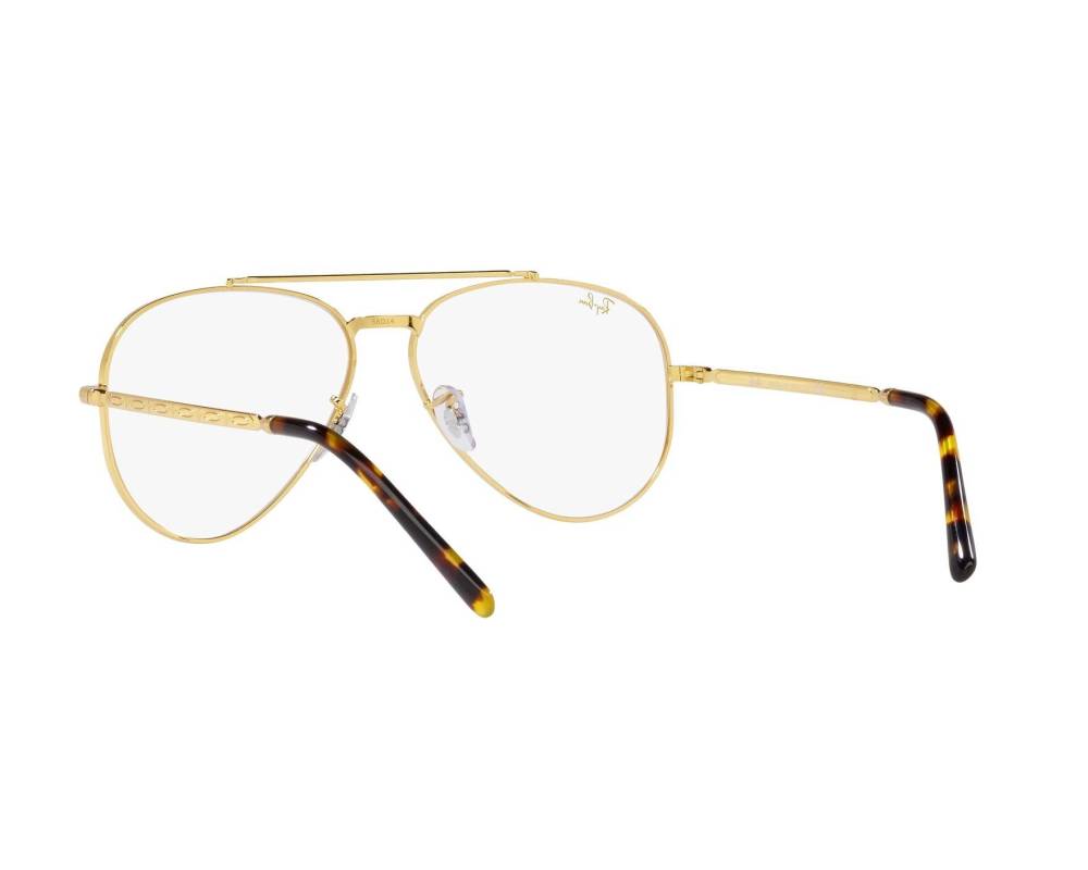 Ray-Ban Ray-Ban RX3625V 3086 55-14 Or  vue 360 degrés 7