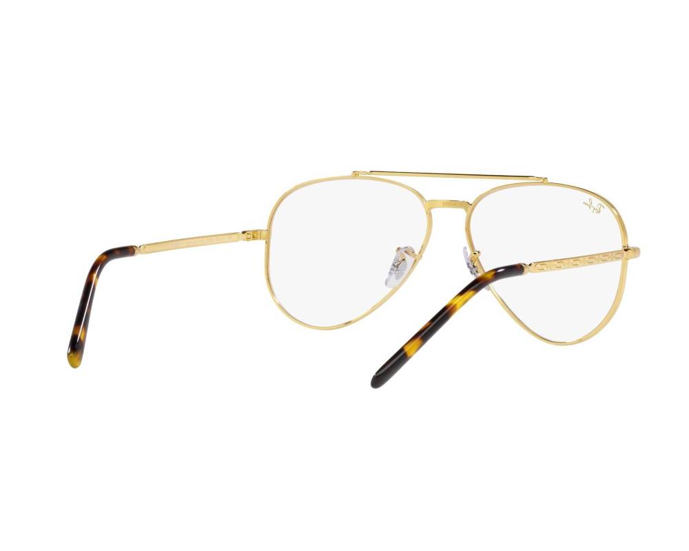 Ray-Ban Ray-Ban RX3625V 3086 55-14 Or  vue 360 degrés 9