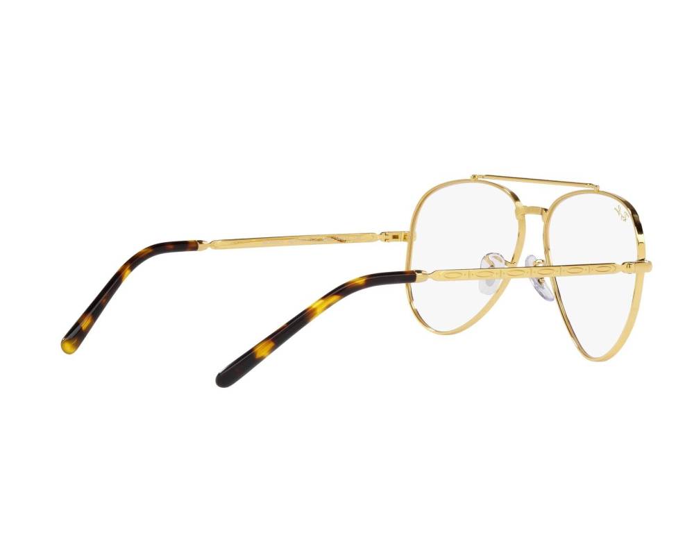 Ray-Ban Ray-Ban RX3625V 3086 55-14 Or  vue 360 degrés 10