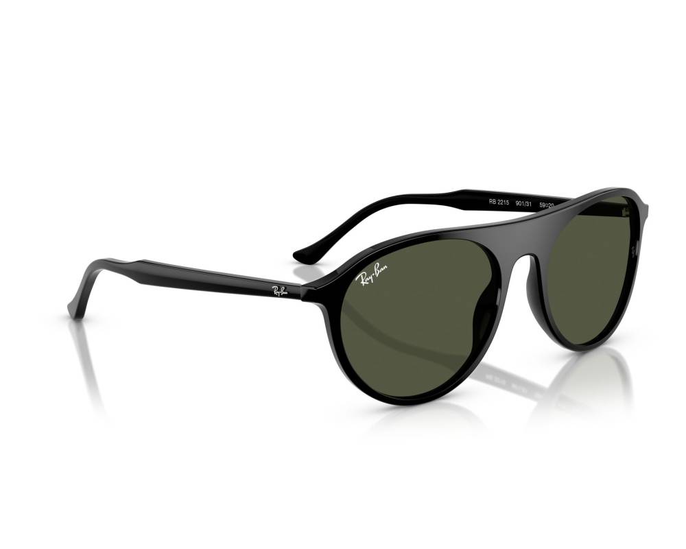 Ray-Ban Ray-Ban RB2215 901/31 59-20 Black  vue 360 degrés 2