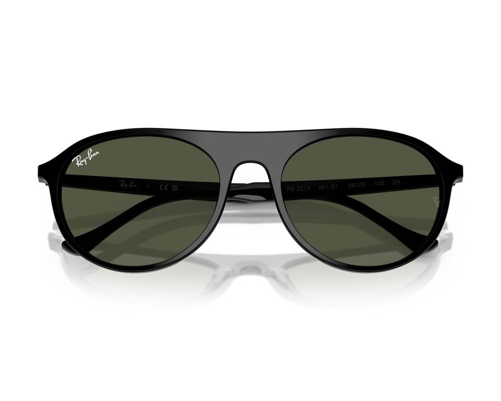 Ray-Ban Ray-Ban RB2215 901/31 59-20 Black  vue 360 degrés 3