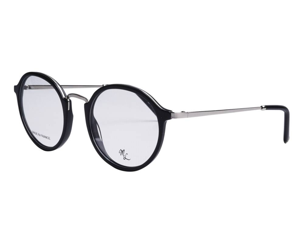 Signature Signature ML1803 402 48-20 Noir Argent vue de profil Signature Signature ML1803 402 48-20 Noir Argent vue de profil