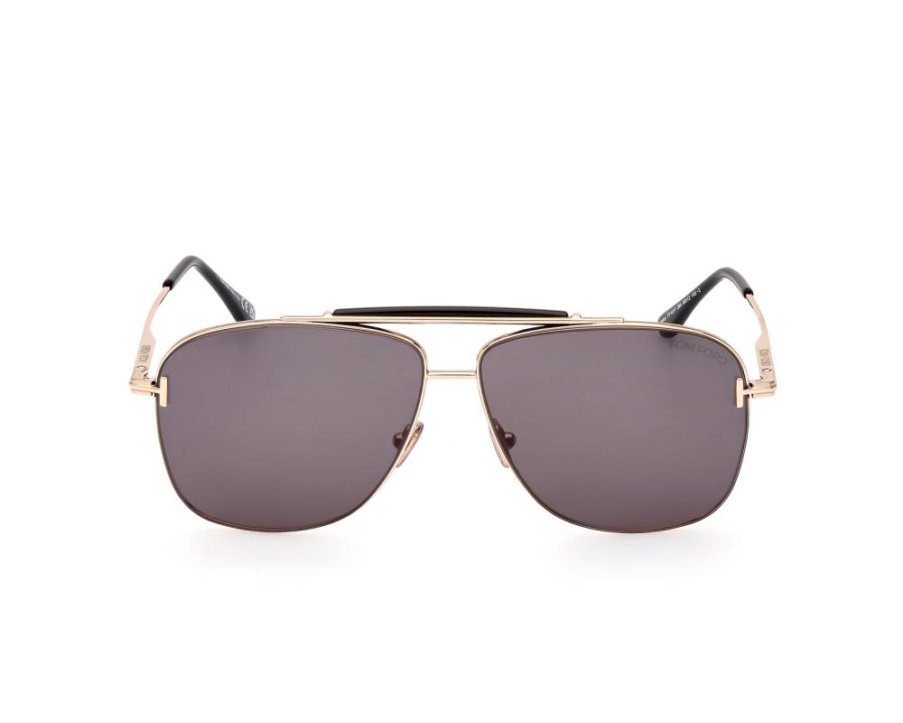 Tom Ford Tom Ford FT-1017 28A 60-12 Or Noir vue de face