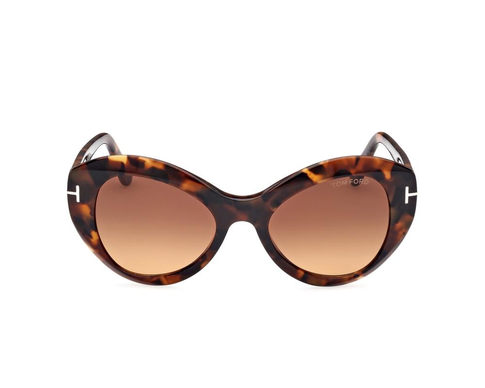 Tom Ford Tom Ford FT-1084-S 52F 52-20 Marron Or vue de côté