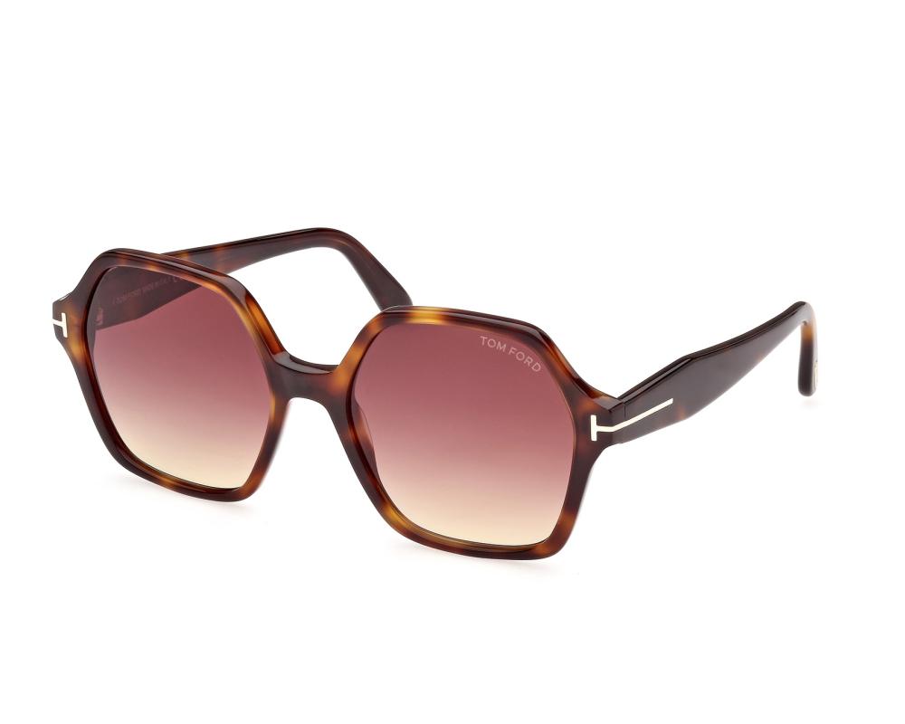 Tom Ford Tom Ford FT-1032-S 53Z 56-19 Marron Or vue de profil