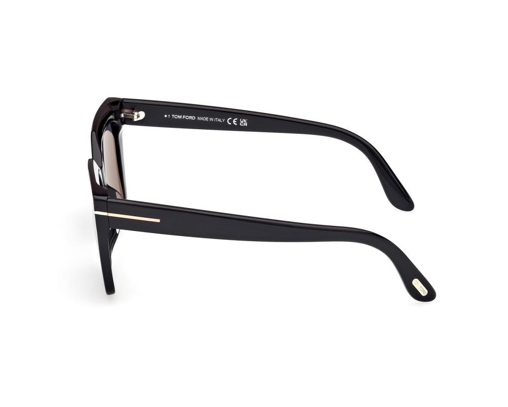 Tom Ford Tom Ford FT1030S 01D 53-15 Noir Or vue de profil