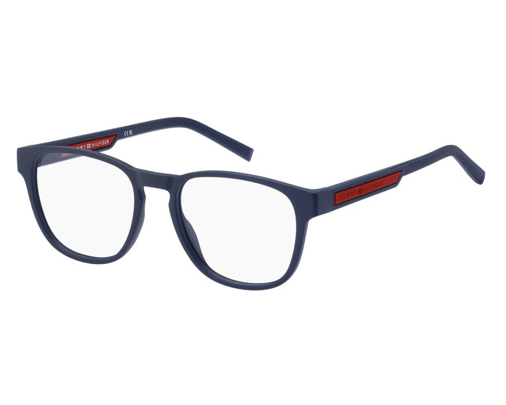 Tommy Hilfiger Tommy Hilfiger TH-2092 WIR 52-18 Rouge Bleu vue de profil