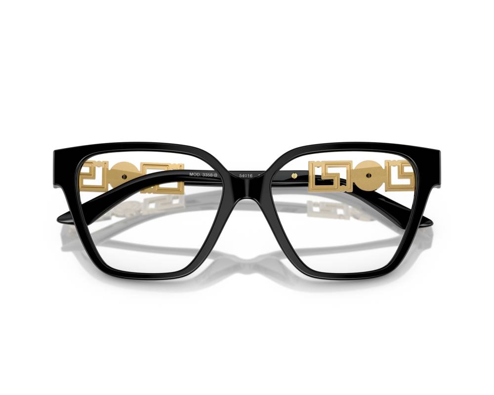 Versace Versace VE3358B GB1 54-16 Noir  vue de face