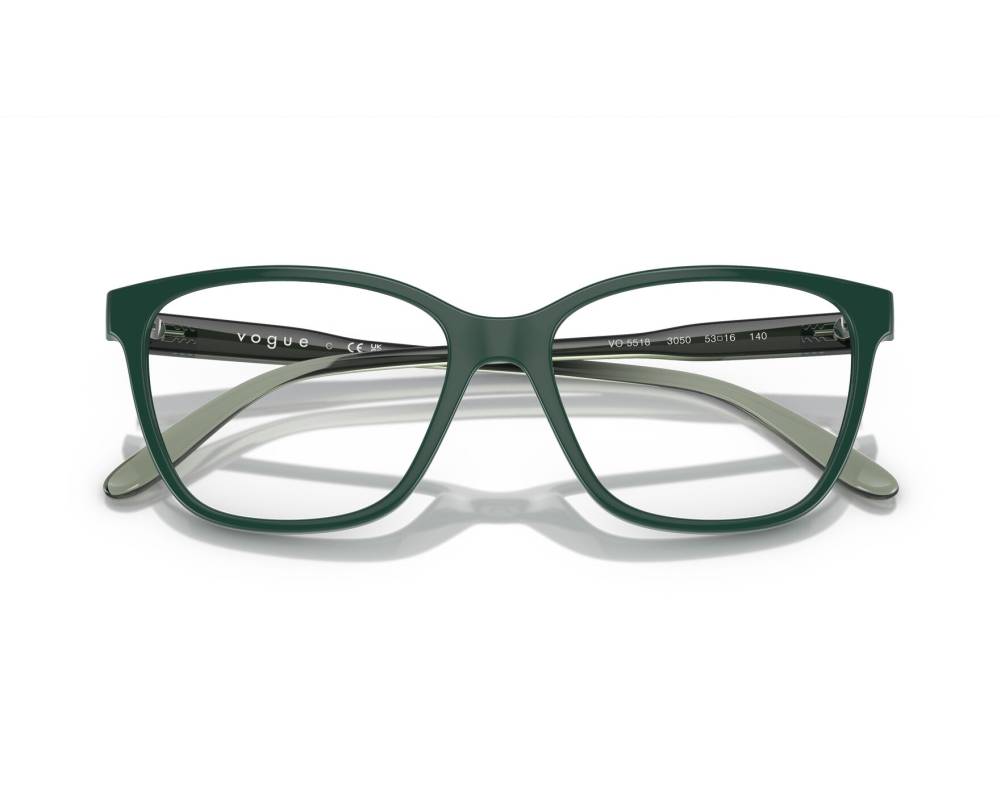 Vogue Vogue Eyewear VO5518 3050 53-16 Vert  vue 360 degrés 5