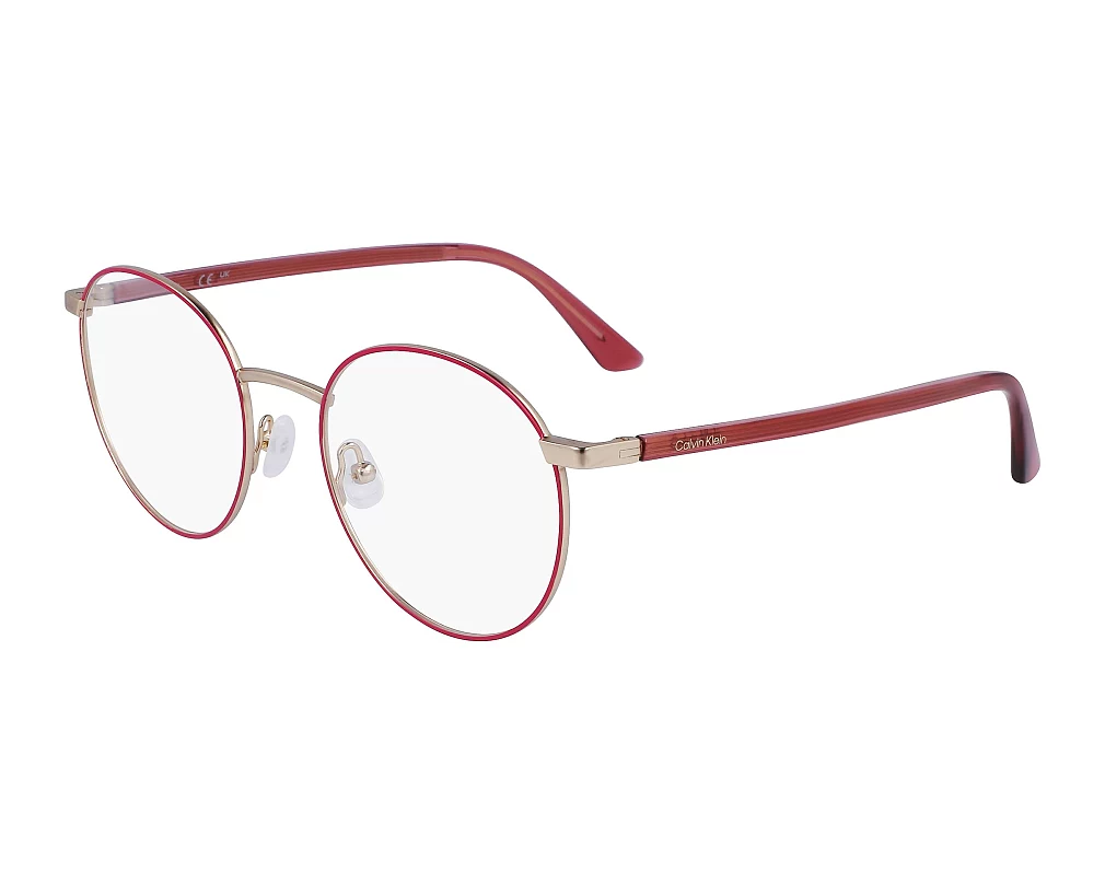 Calvin Klein Red and Gold Prescription Glasses