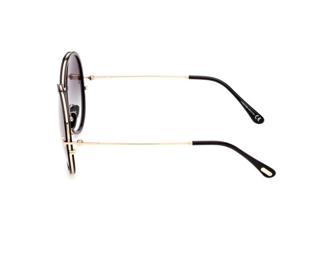 Lunettes De Soleil TOM FORD TF 435 Janina - Gris-marron Dégradé - Modèle Unisexe - Neuf Avec étiquettes